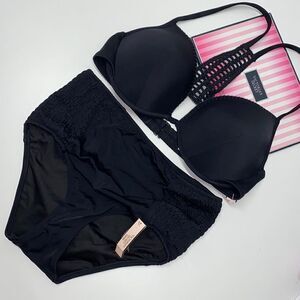 🔥🏖VICTORIA SECRET  swimsuit The Fabulous/push-up  high waist cheeky  New